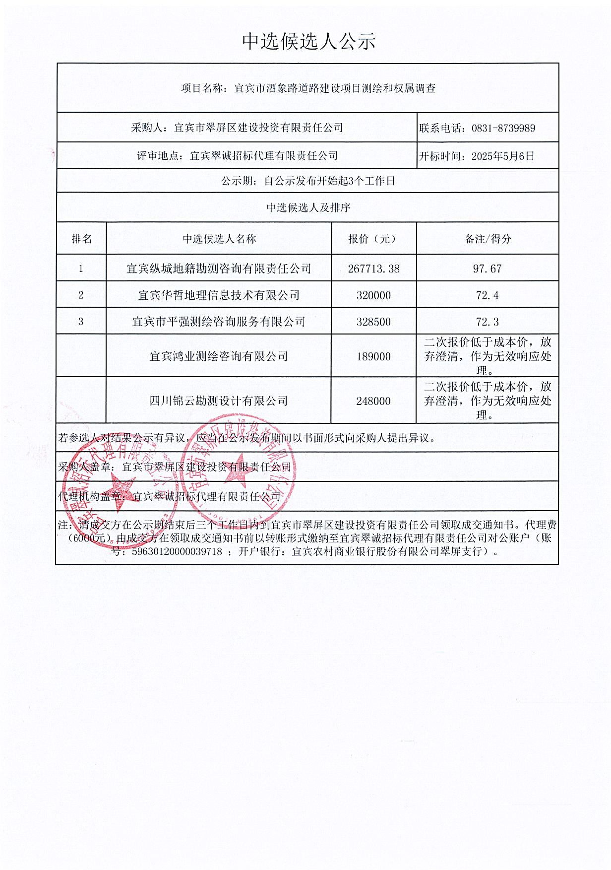 五新-119 宜宾市酒象路道路建设项目测绘和权属调查中选候选人结果公示.png