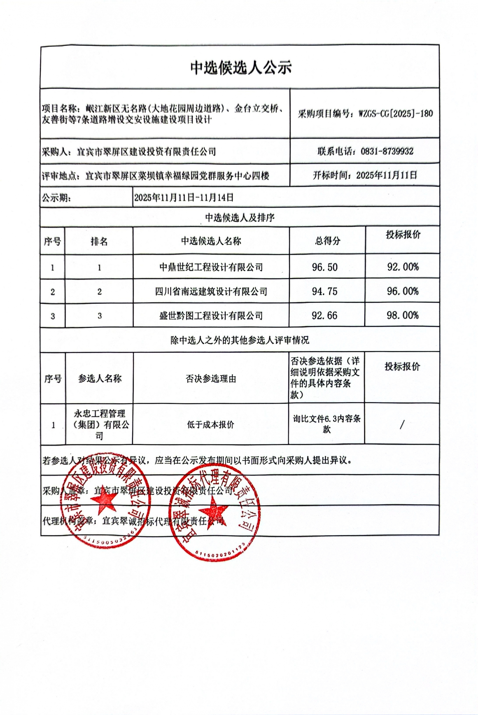 五新-340 岷江新区无名路(大地花园周边道路)、金台立交桥、友善街等7条道路增设交安设施建设项目设计中选候选人结果公示.jpg