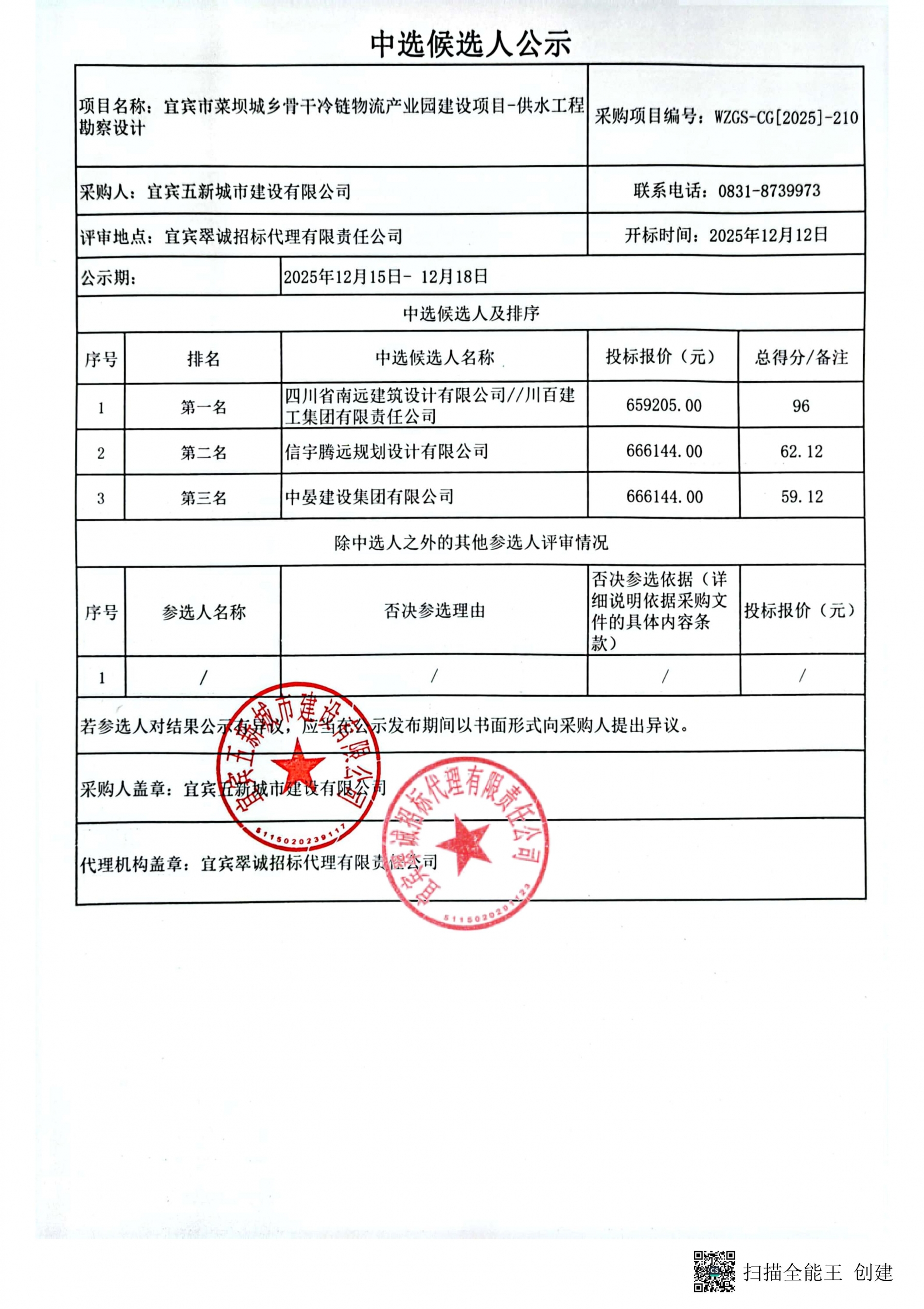 五新-388 宜宾市菜坝城乡骨干冷链物流产业园建设项目-供水工程勘察设计中选候选人结果公示_01.jpg